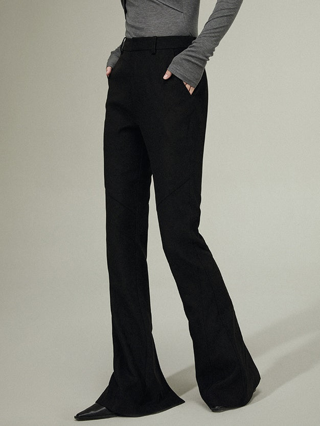 Split -Linie leicht ausgestellte Hose