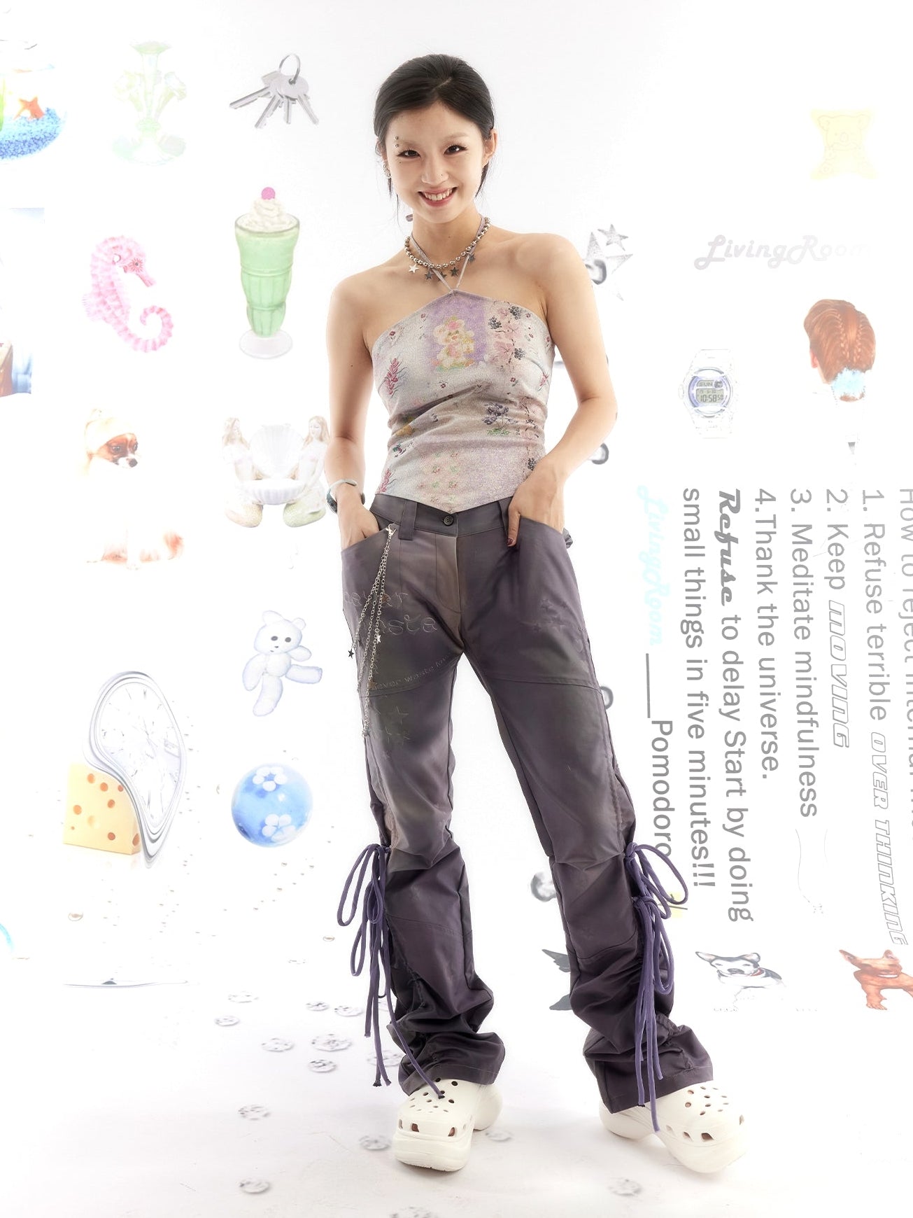 인쇄 된 고삐 스트랩 조끼