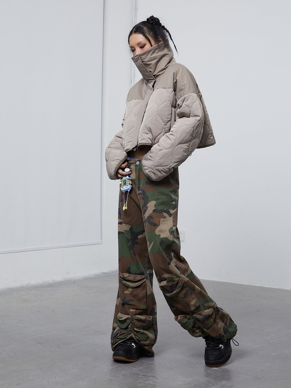 Kaufmantel Zipper -Mantel