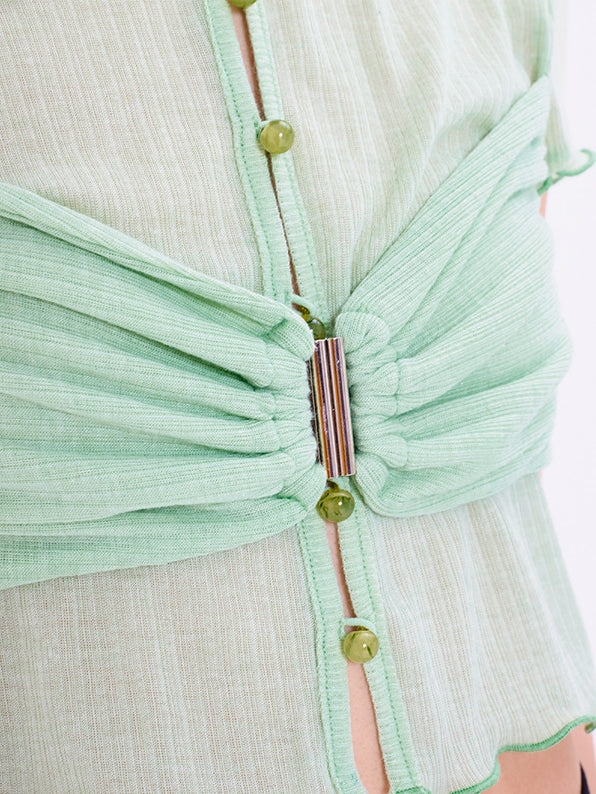 Short Solid Color Top