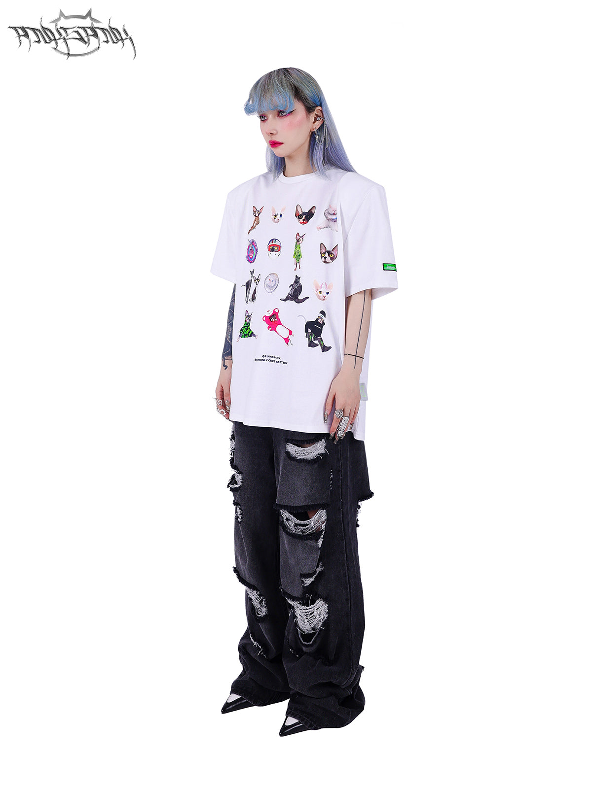 Pantalon de n ° à la jambe de nichi en denim