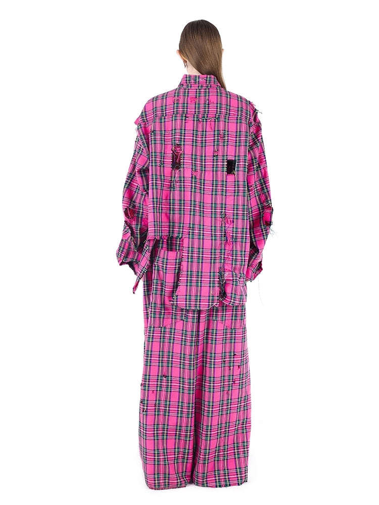 Raster lose Langarmhemd