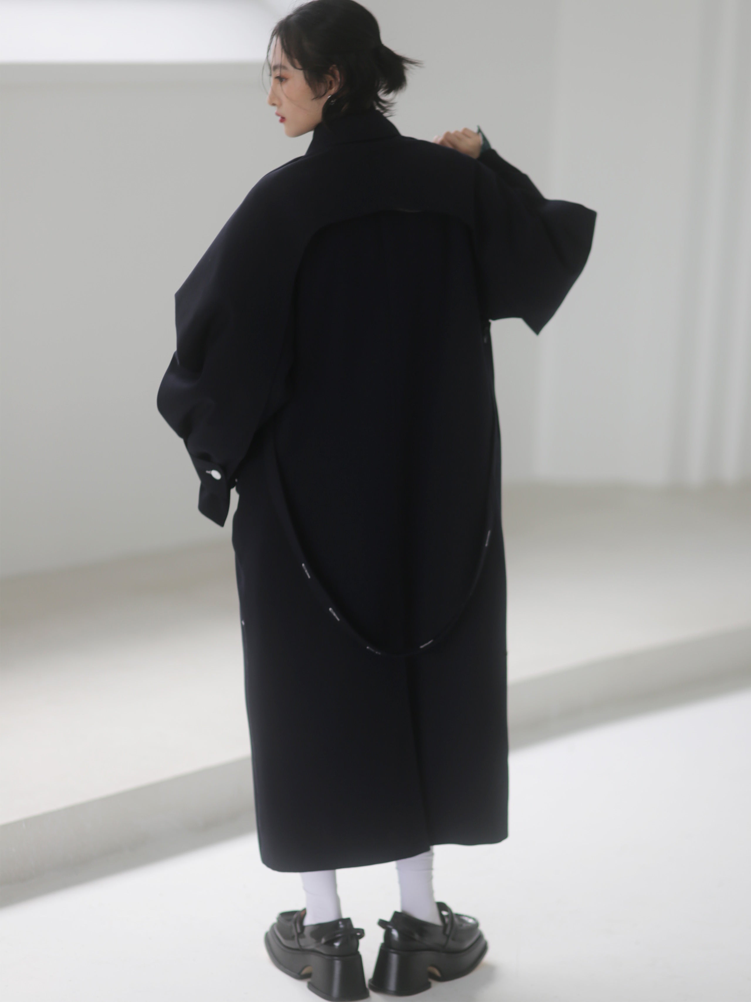 Rabbit Ears Shawl-Style Quilted Coat