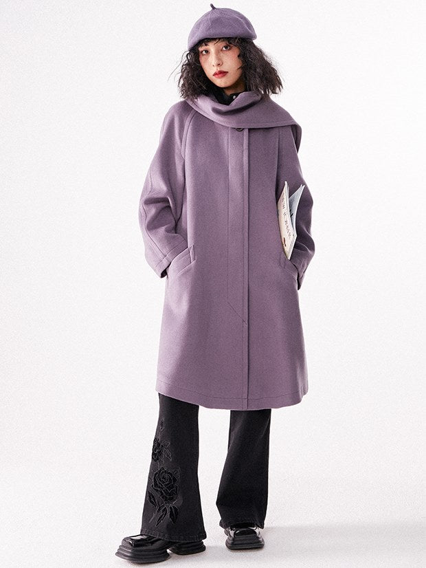 Mid-Length Woolen Coat
