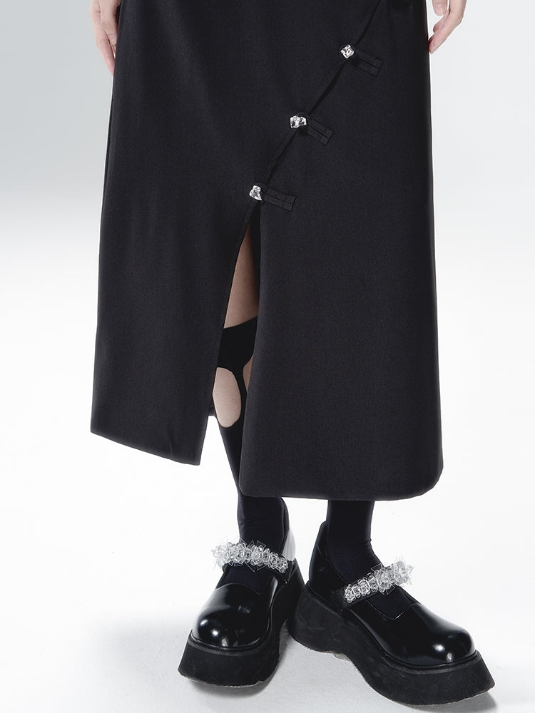 New CHINESE SHORT TOP & SKIRT