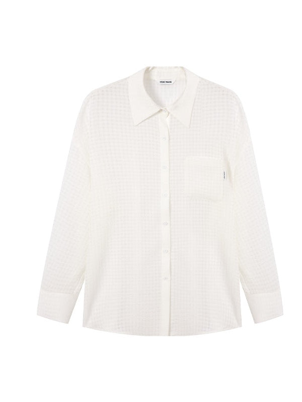 Chemise de protection solaire lâche à manches longues