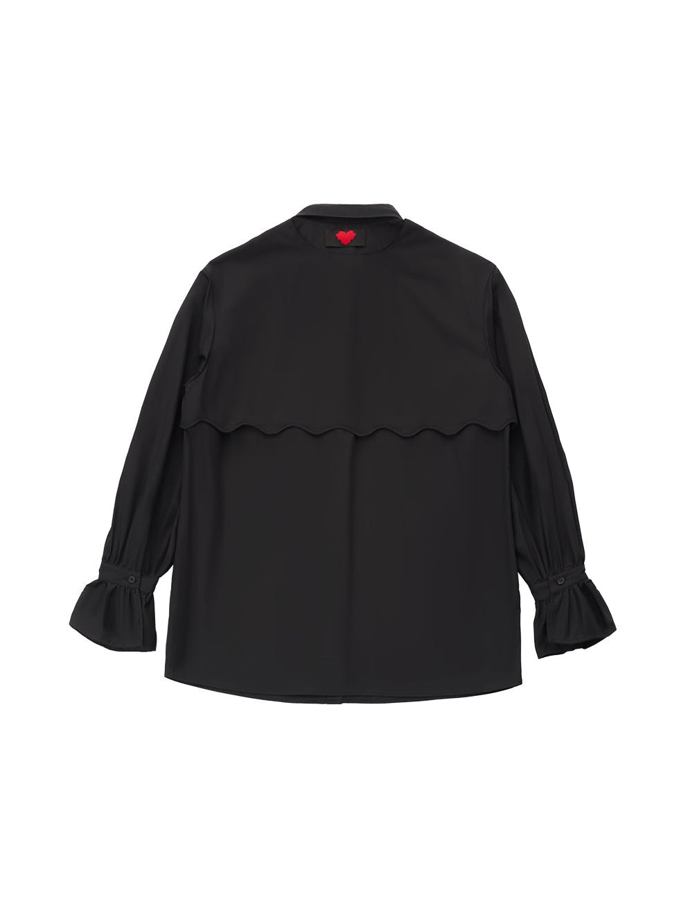 Double-Layer Hollow Deconstraction Splicing Loose Shirt