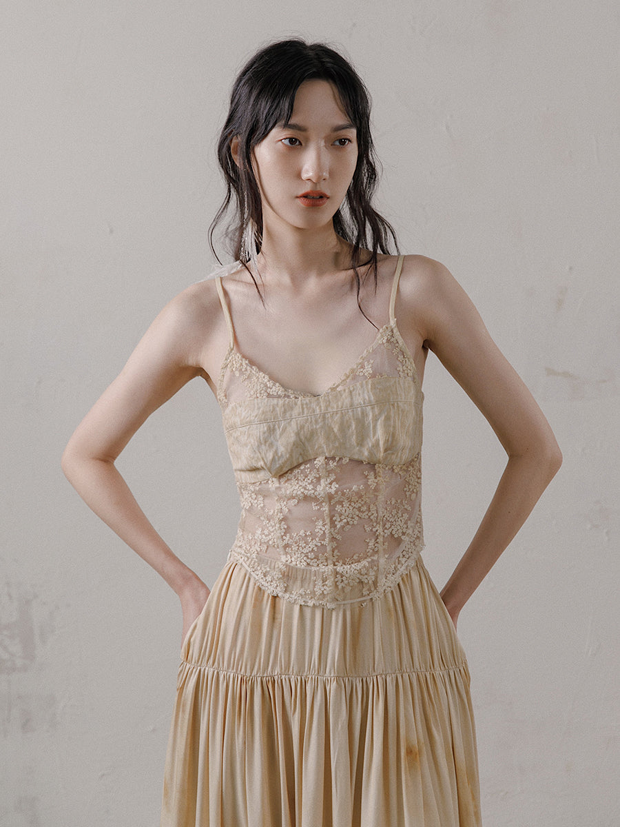 Spitze Jacquard Camisole