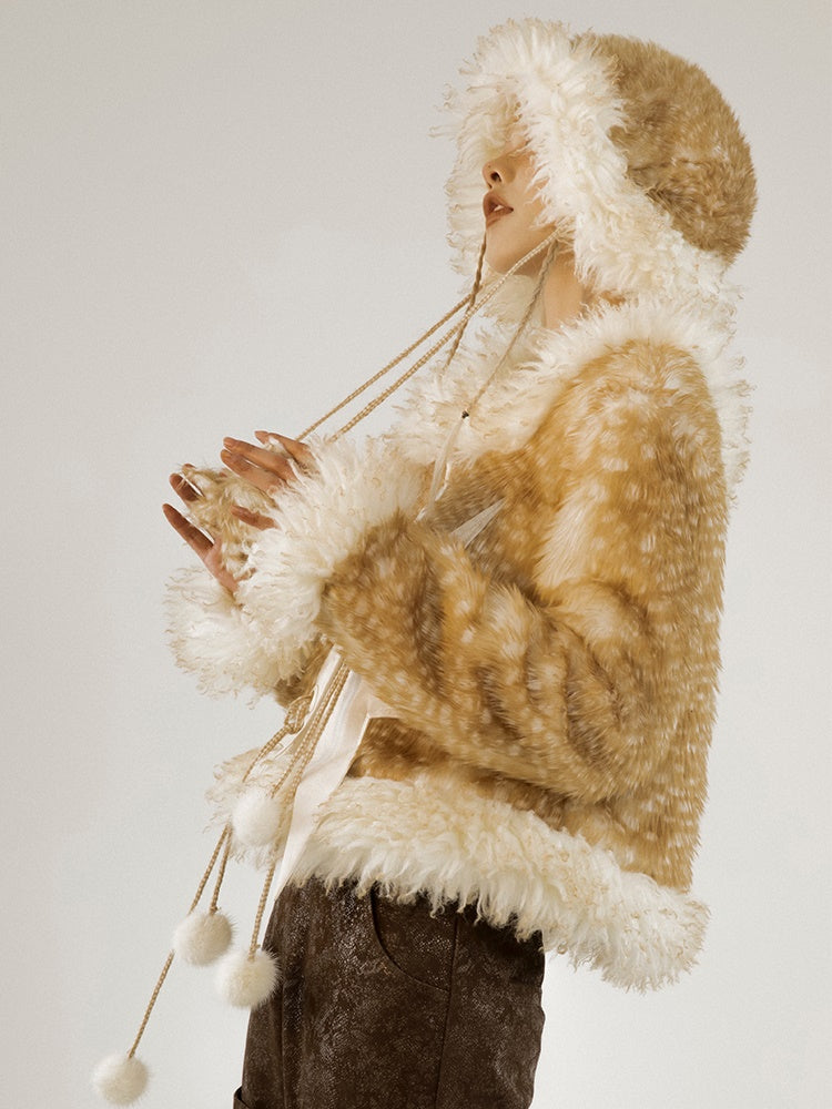 Detachable Two-Wear Furry Long Coat