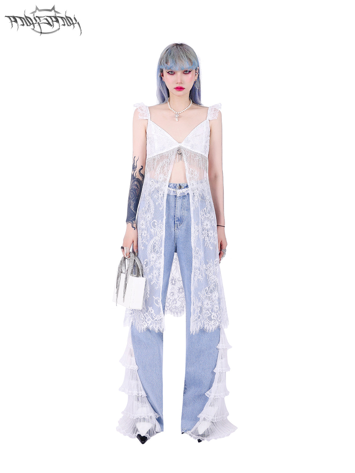 레이스 니치 니치시피 요정 원피스