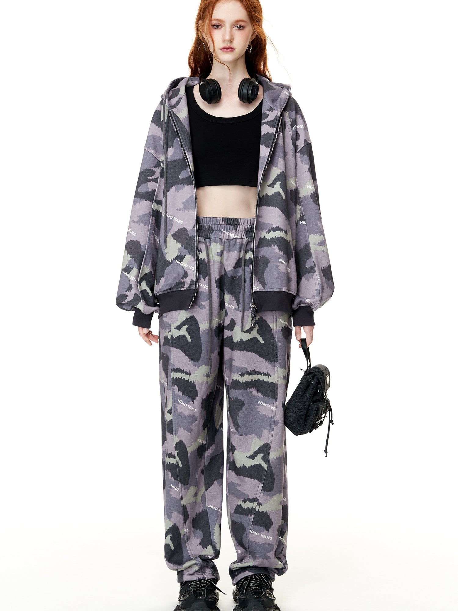 위장 A- 라인 치마 및 바지