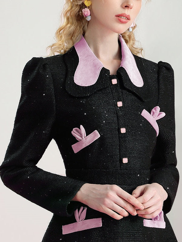 허리 슬리밍 A- 라인 원피스