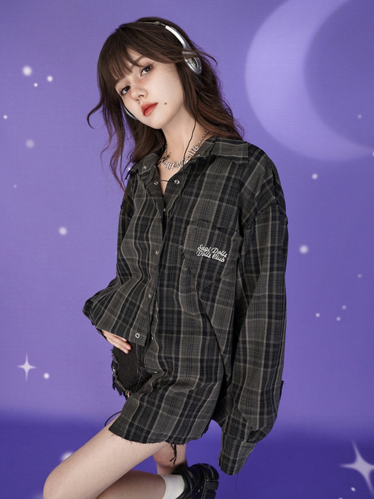 Plaid Loose Long Sleeve Shirt