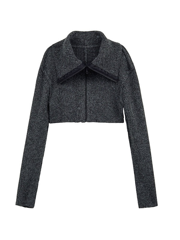 Ultra-Short Knitted Cardigan