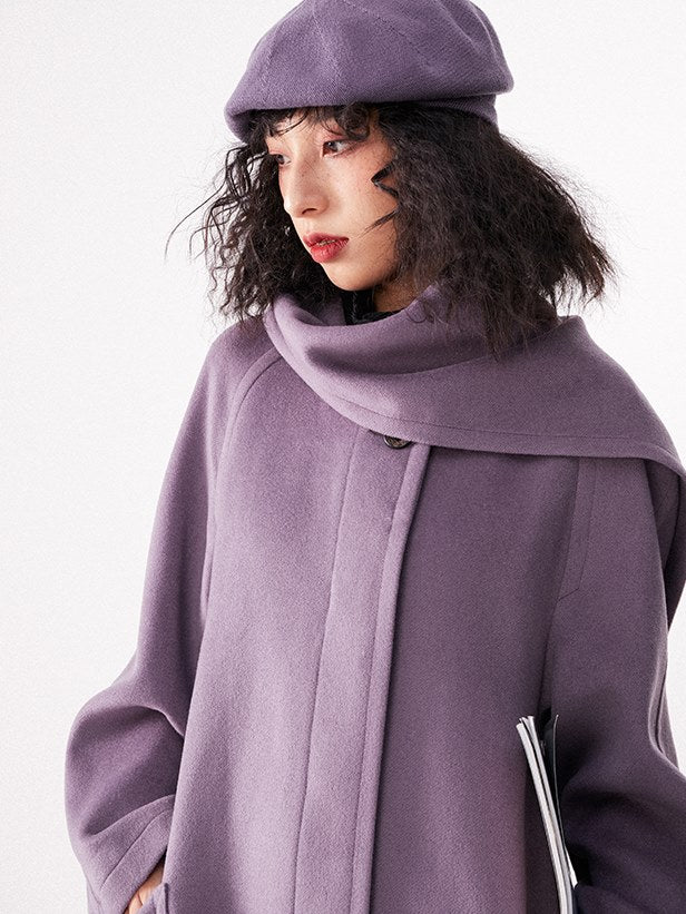 Mid-Length Woolen Coat