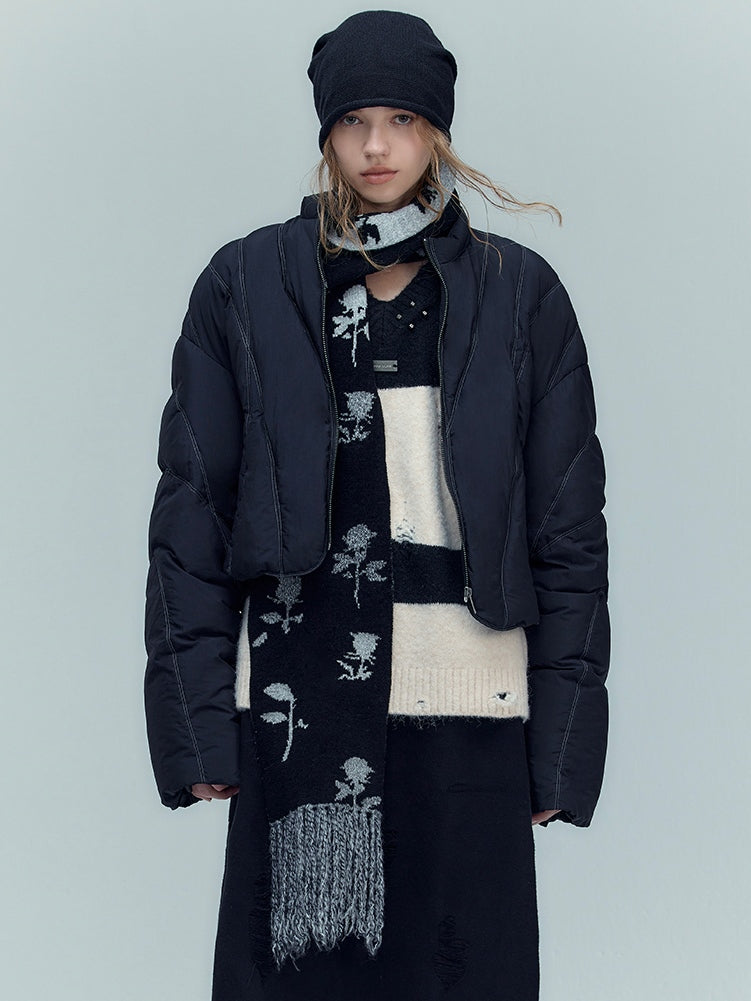 Lightweight Staggered Quilted Down Jacket