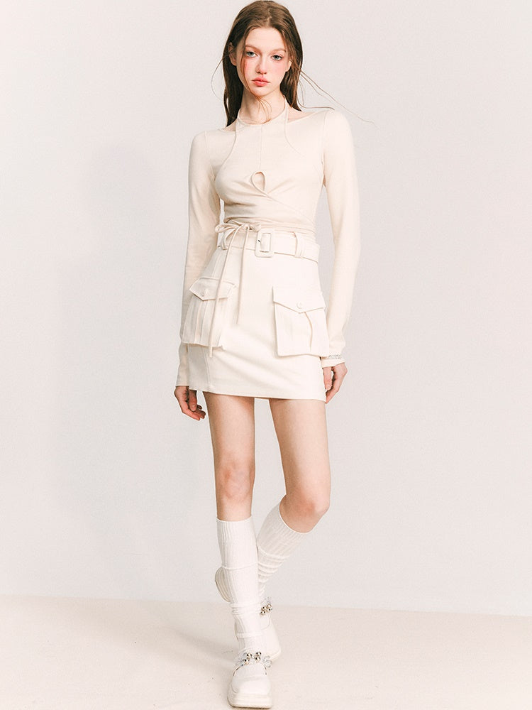 Gurte hängende Halshöhle -Oberseite