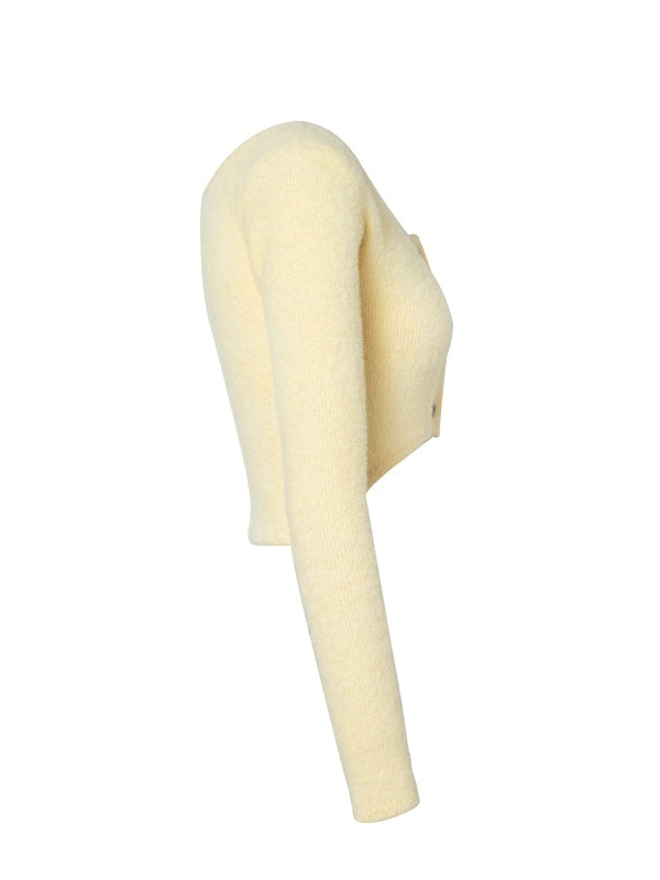 모피 짧은 가디건 및 치마