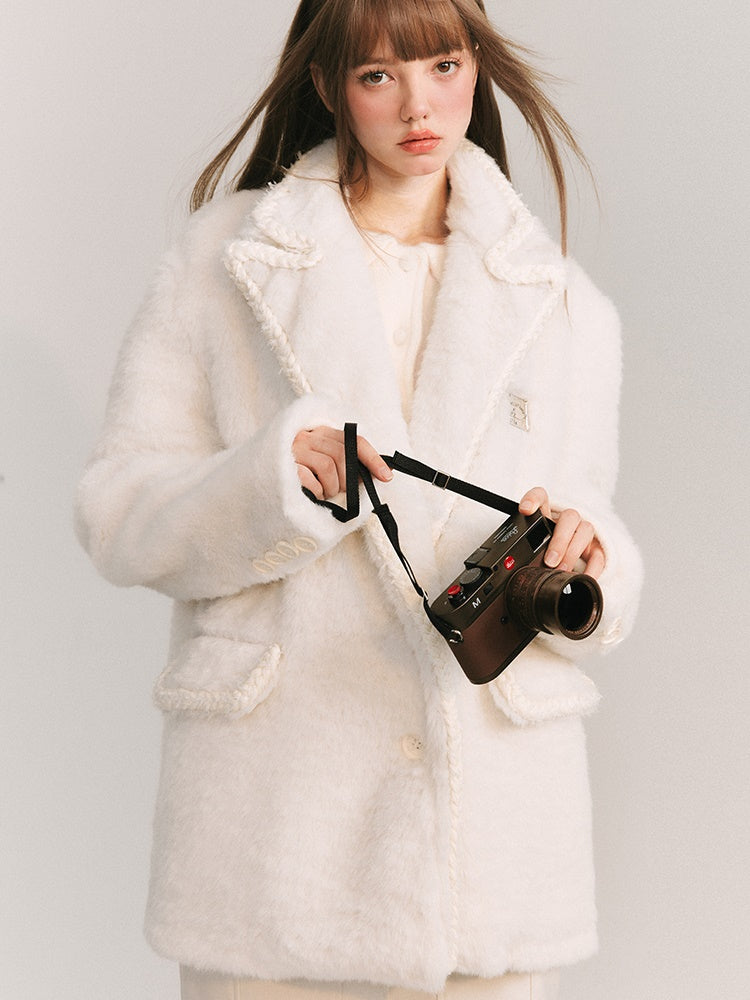 Furry Hairy Twist Jacket