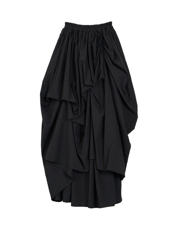 Niche Pleated Long Skirt