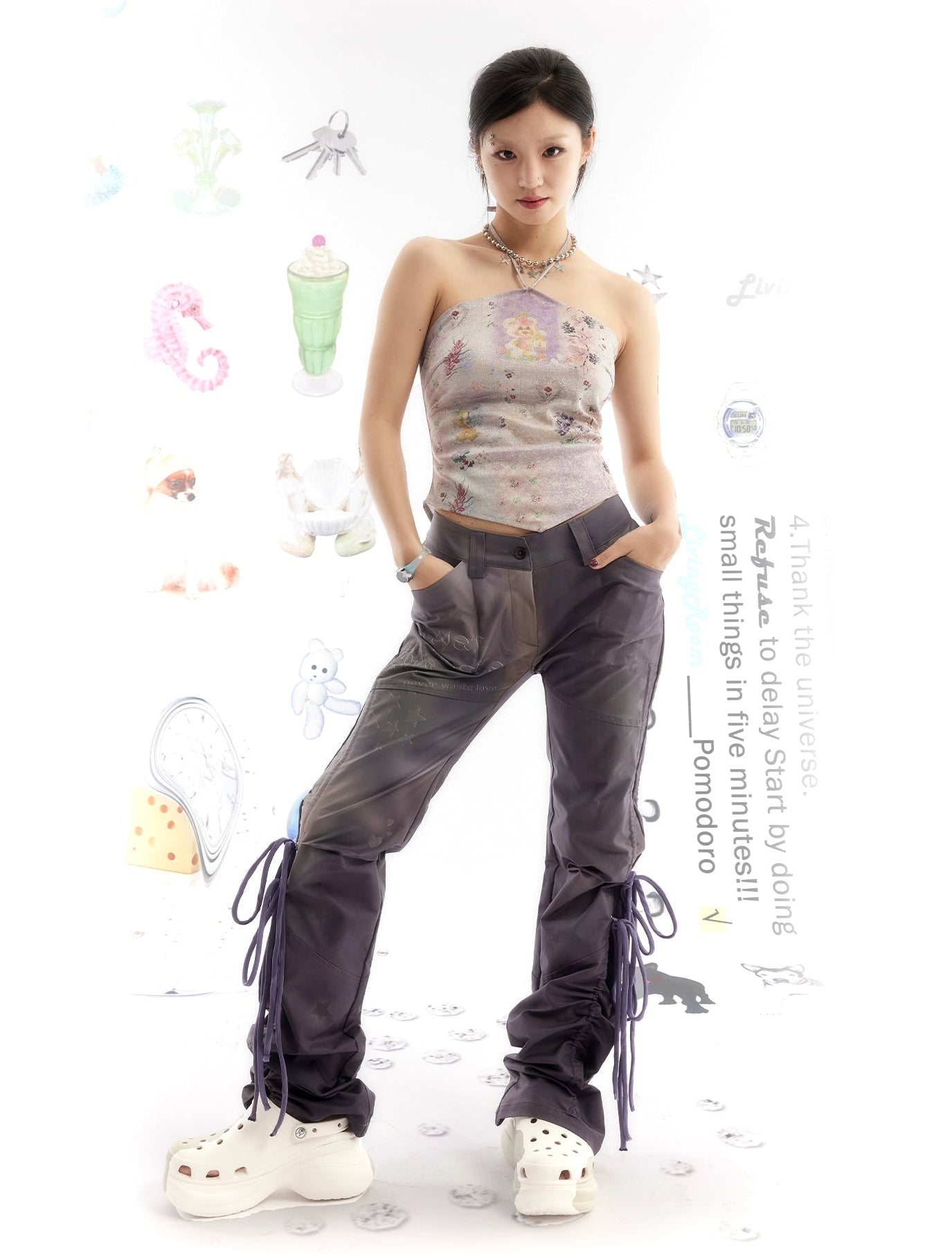 인쇄 된 고삐 스트랩 조끼