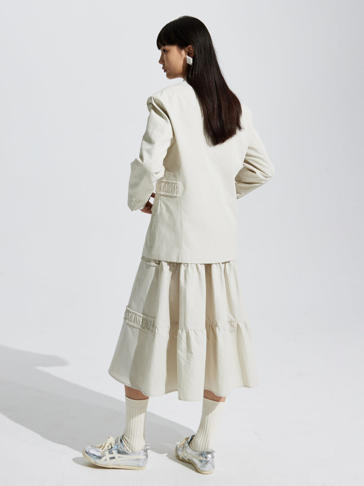 Veste mûre de rattrapage longue modeste naturelle