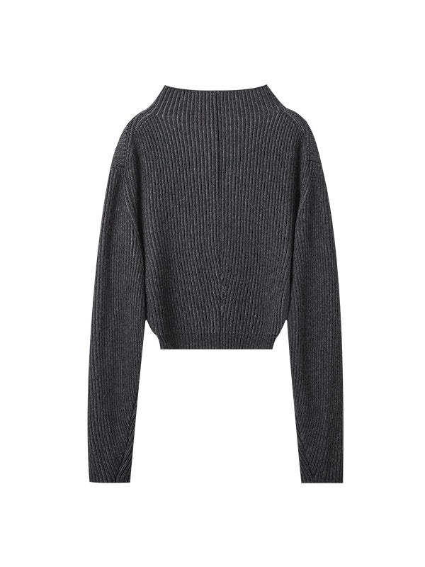 Übergroßer Grubenpullover