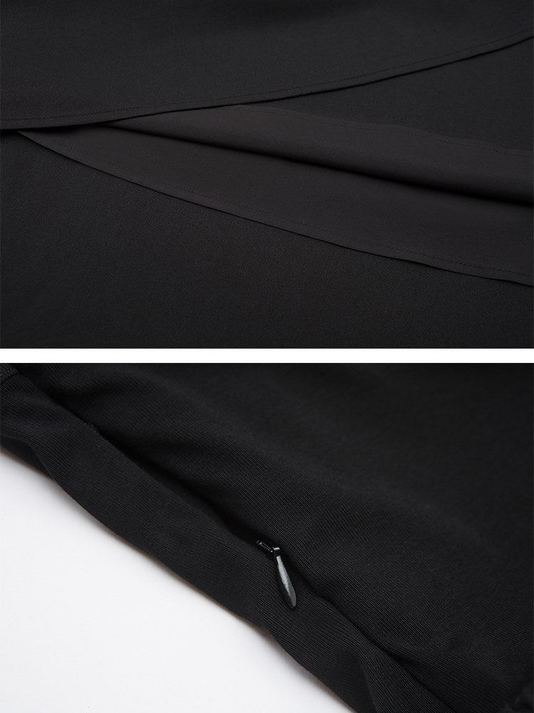 A-Line Langarm-Strickkleid