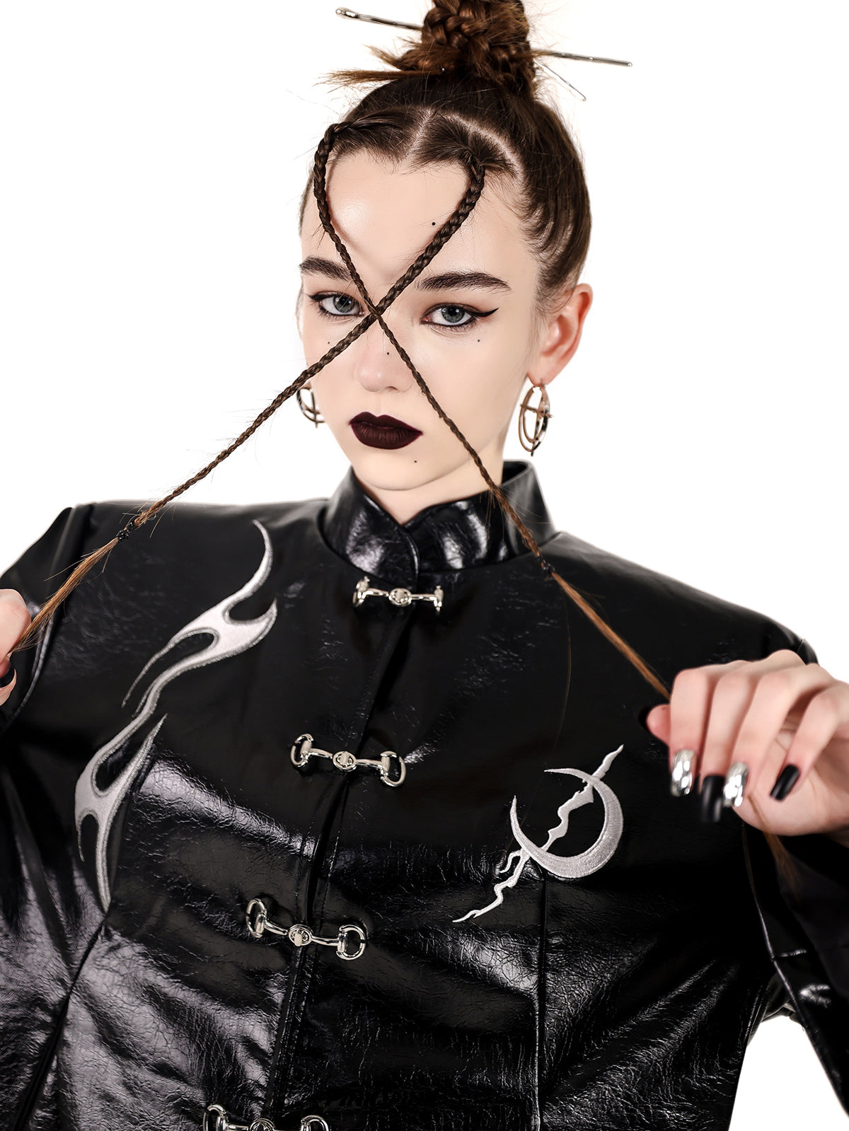 가죽 니치 쿨 재킷