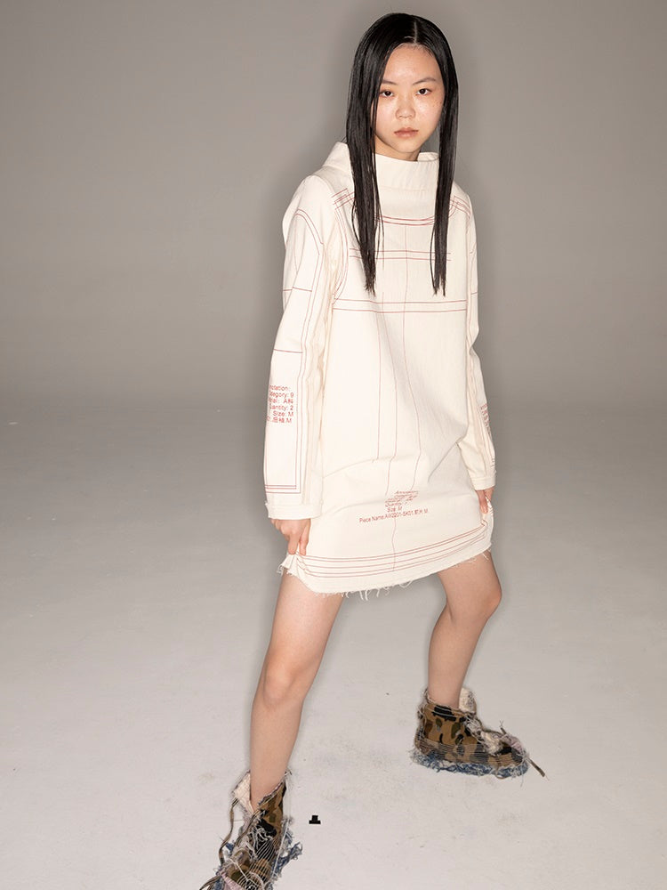 느슨한 해협 틈새 드레스