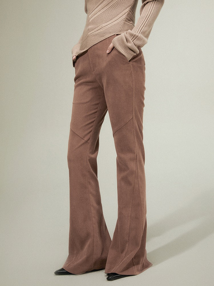 Split -Linie leicht ausgestellte Hose