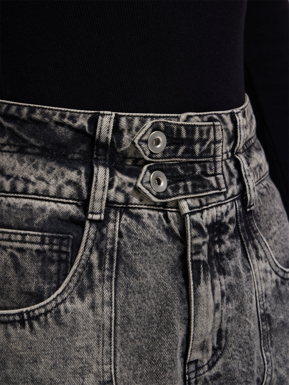 Work Style Multi-pocket Jeans