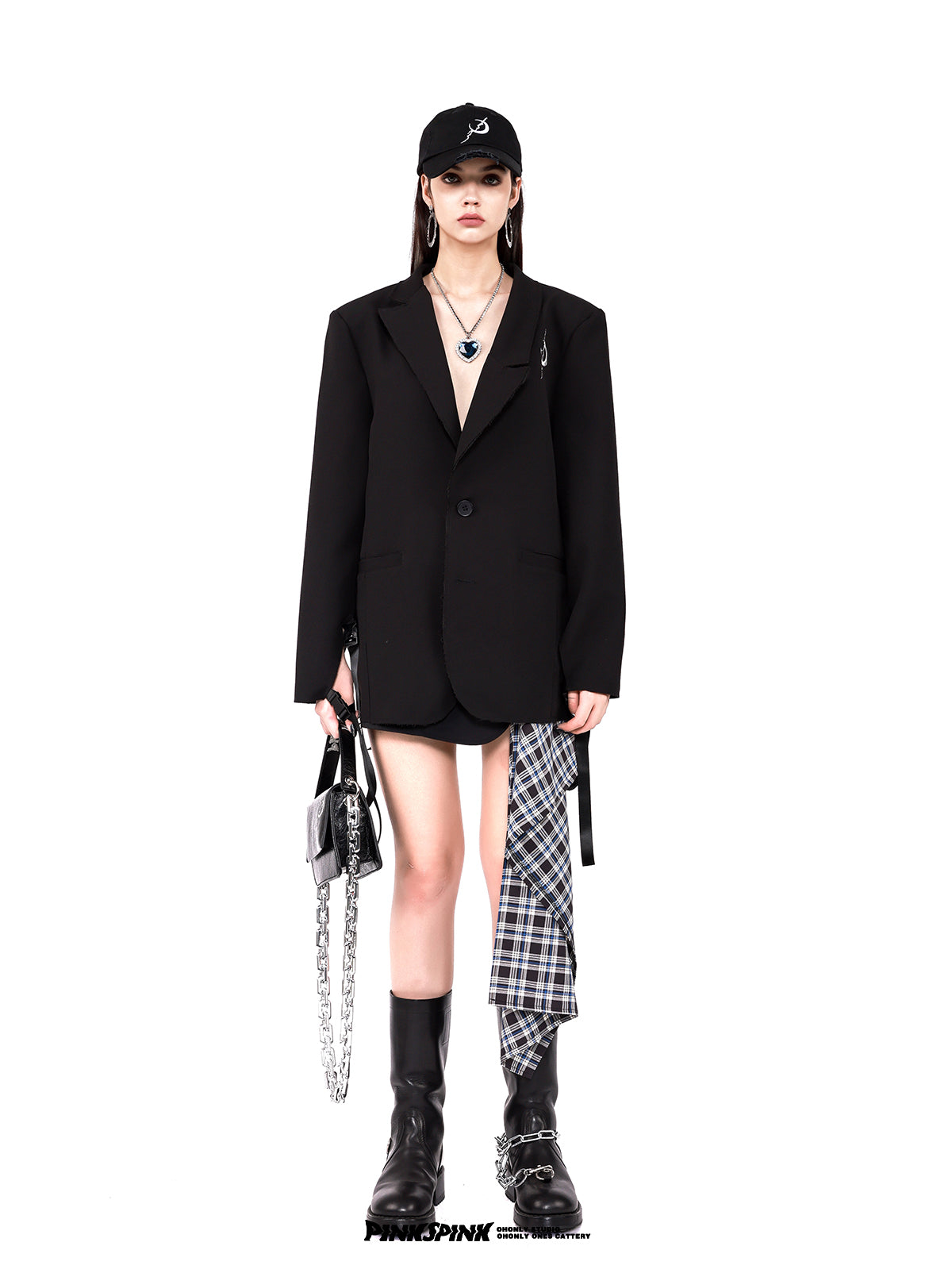 Plaid Nichi Skirt Jacket