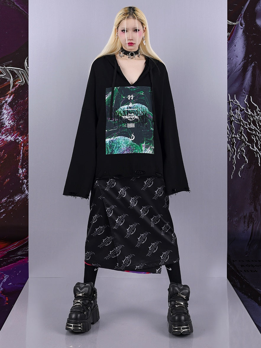 Reversible APRON SKIRT