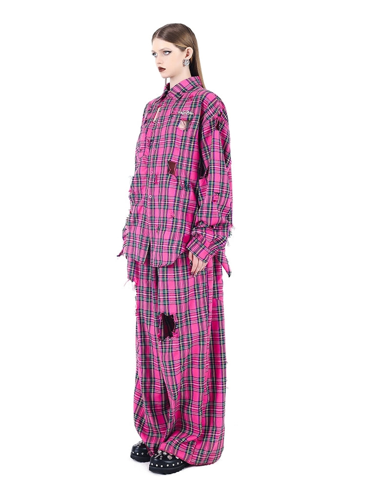 Raster lose Langarmhemd