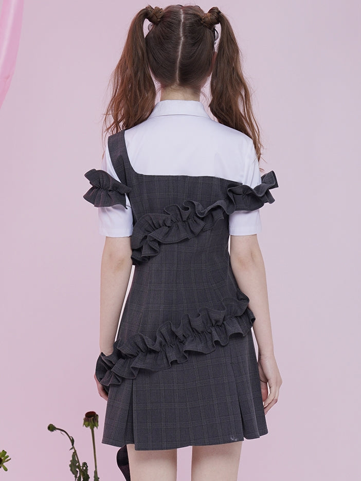 Falsches zweiteiliges Polokleid