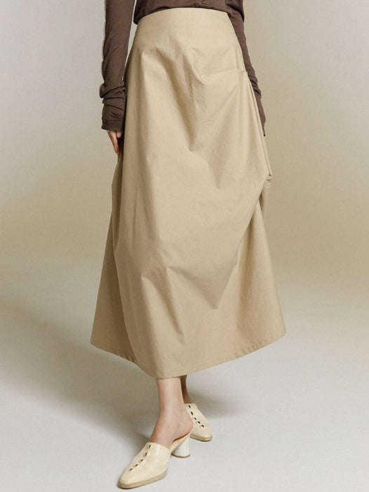 Simple Solid Color Skirt