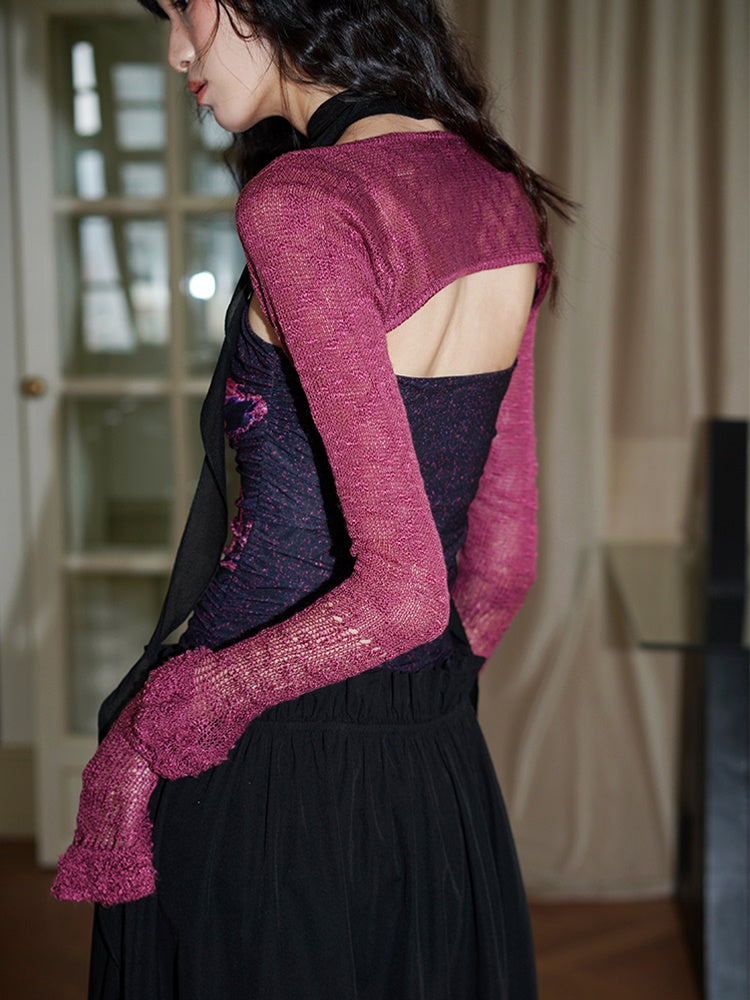 Knit Sleeve Design Cardigan
