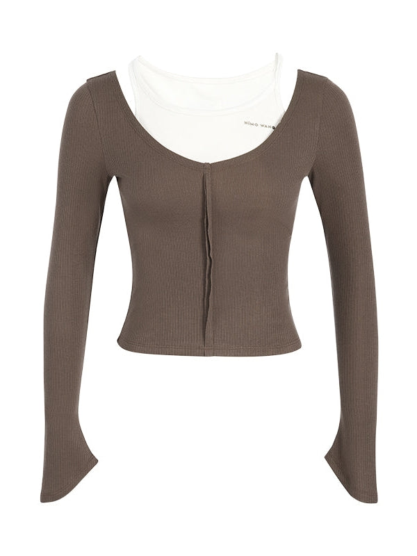 Gefälschtes zweiteiliges Bottom-Hemd