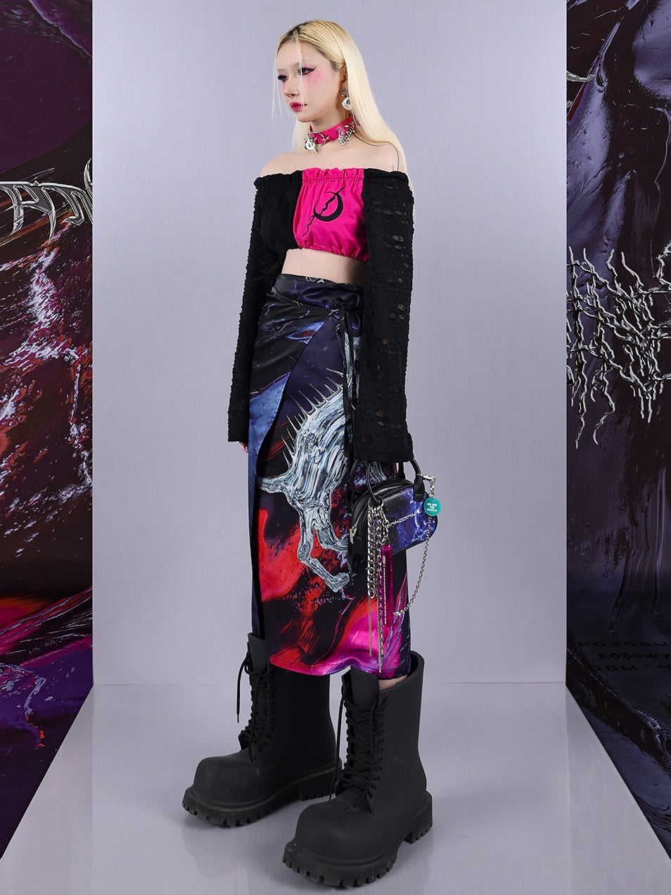 Reversible APRON SKIRT