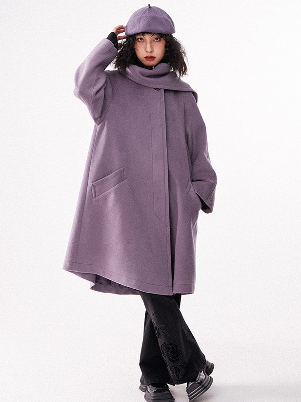 Mid-Length Woolen Coat