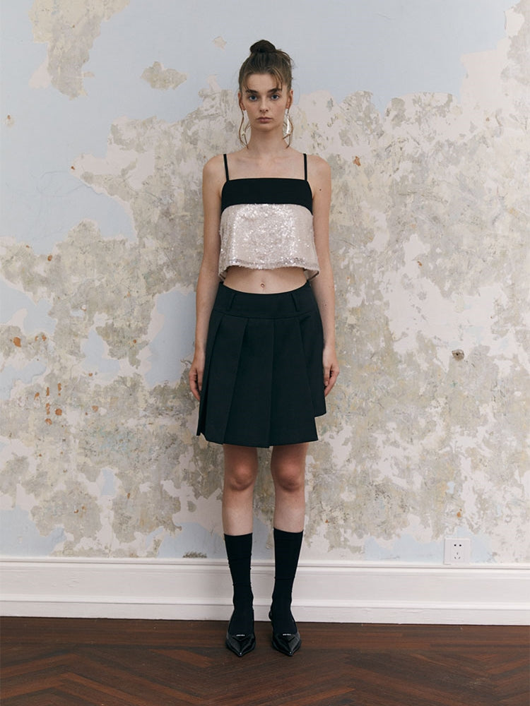 Gloss Bi-Color Flare Fluffy Camisole