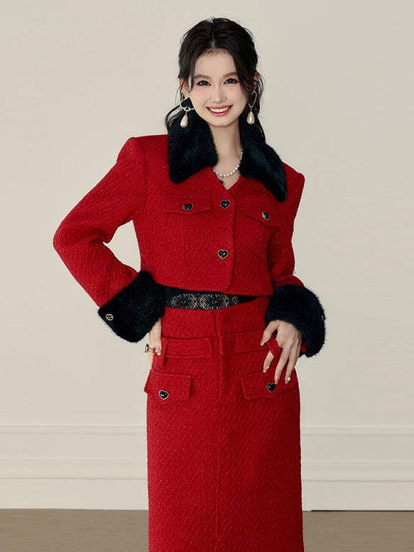 Retro Revers Short Jacket & gerade Rock