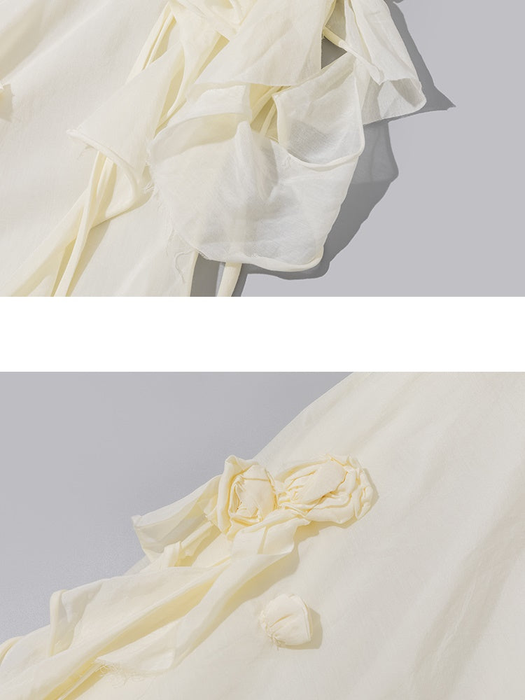 Asymmetrie -Schlupf -Kleid