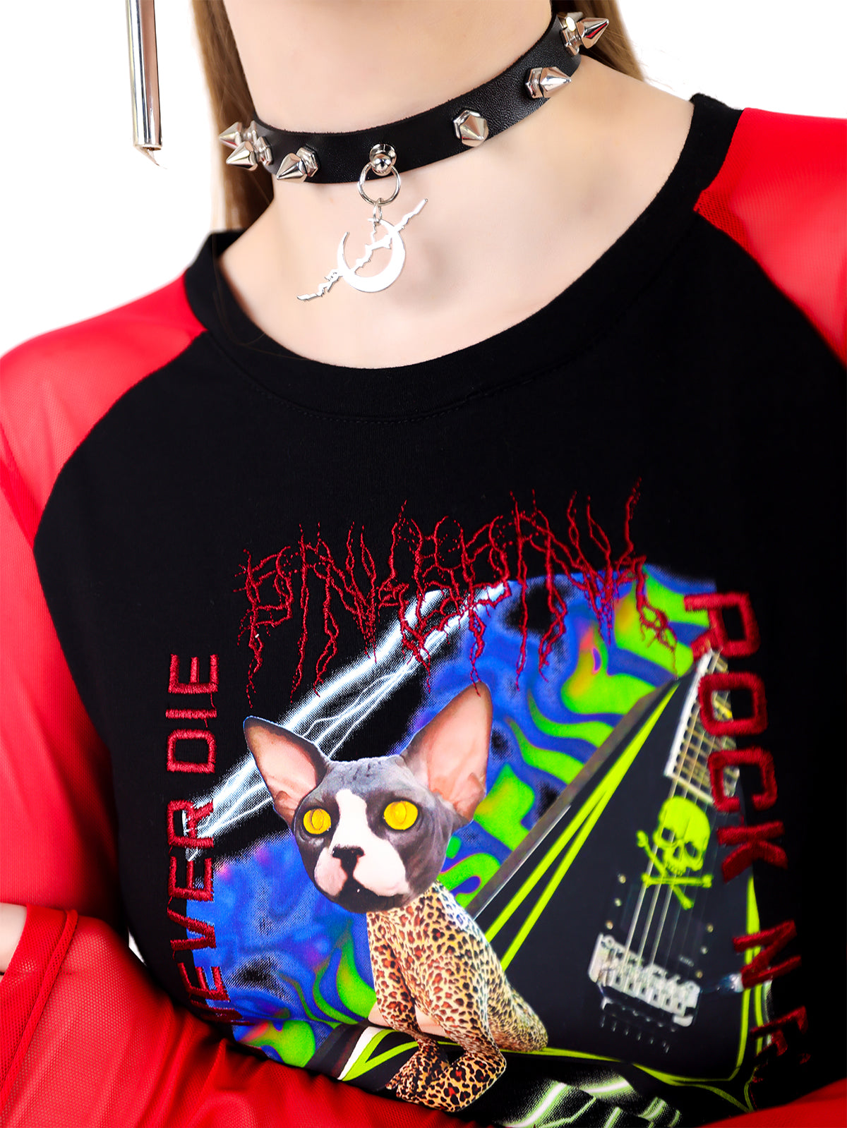 T-Shirt mit Maschenhülsenboden