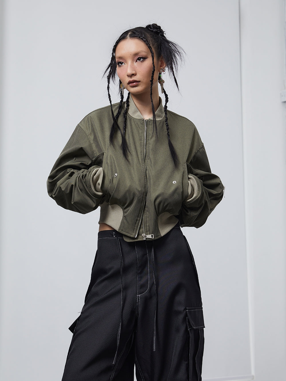 MA -1 Cropped Jacket -Damage Asia – ARCANA ARCHIVE