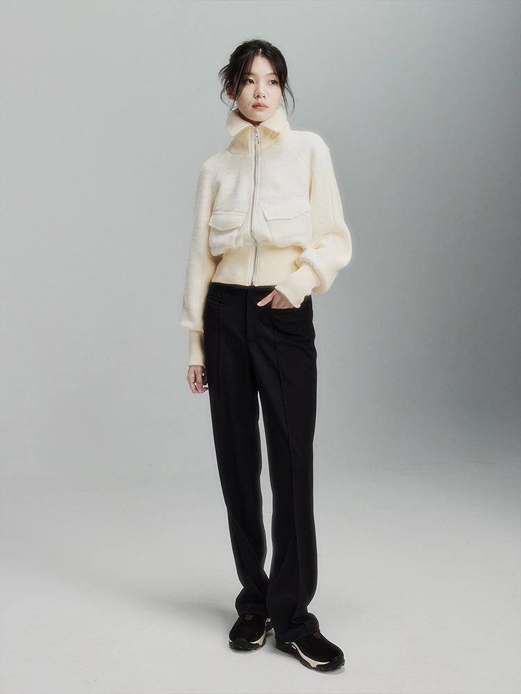 Feather Textural Knittde Jacket