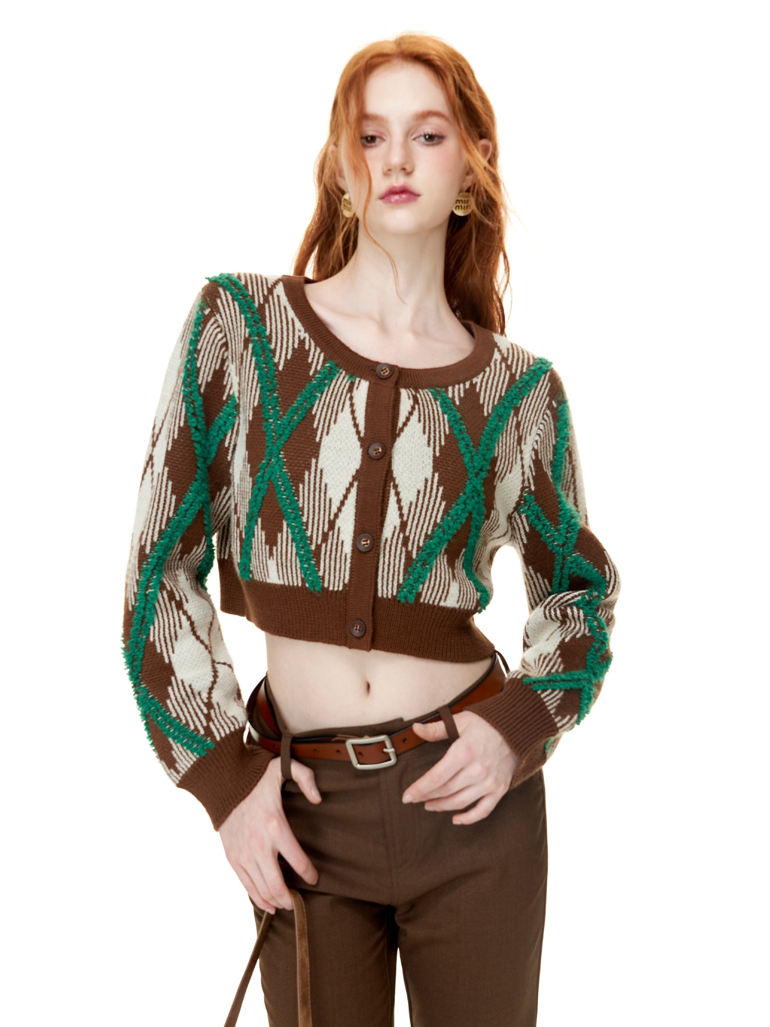 Retro Short Knitted Cardigan & Vest