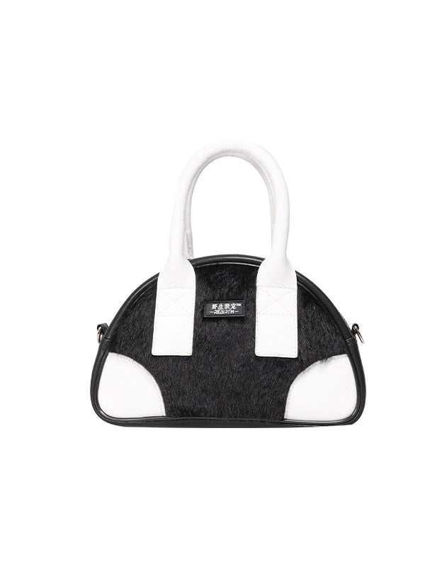 Halbkreis -Pelzbeutel