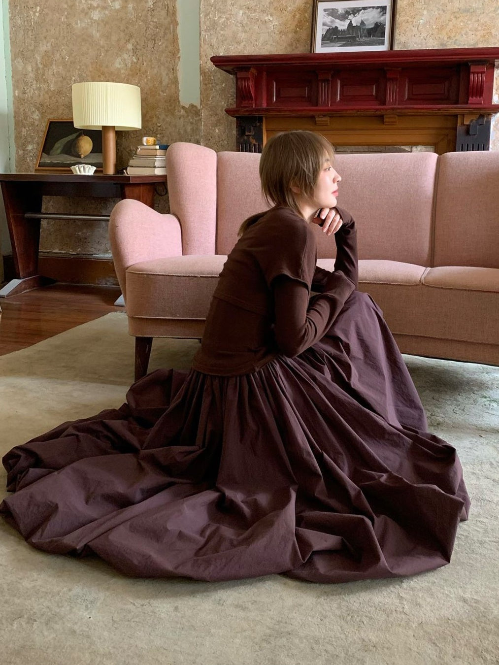 매우 큰 주름 구름 치마